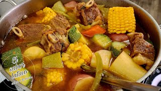 🔴 Como Hacer un Delicioso Caldo de Res  Rico Nutritivo y Bien Sabroso💯 El sabor latino [upl. by Yecad]