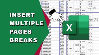 How to insert multiple page breaks in Excel [upl. by Millhon]