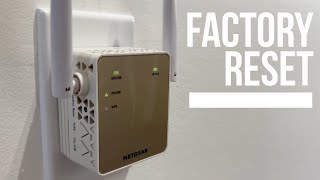 How to Factory Reset NETGEAR Essentials Edition AC1200 WiFi Range Extender EX6120 [upl. by Saile374]