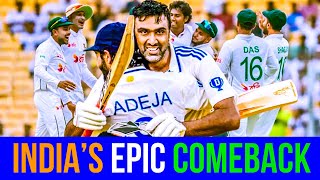 Ashwins MindBlowing Century Watch Indias Epic Comeback vs Bangladesh [upl. by Adnylam809]