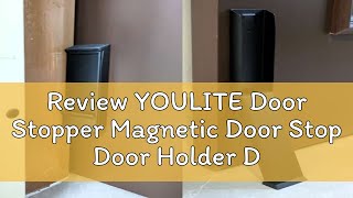 Review YOULITE Door Stopper Magnetic Door Stop Door Holder Door Handle Protector Damper For Main Do [upl. by Eoin]