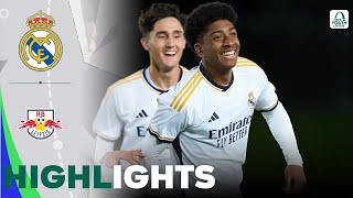 Real Madrid vs Leipzig  Highlights  UEFA Youth League 28022024 [upl. by Inig418]