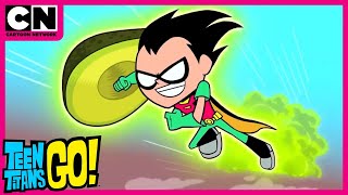 Teen Titans Go  Robin Gets Super Powers  Cartoon Network [upl. by Ahsilem442]