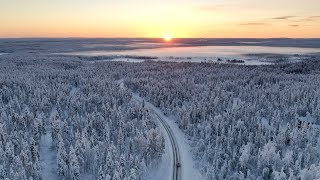 Utsuvaara Levi Finland  Shot on a Drone [upl. by Darnoc65]