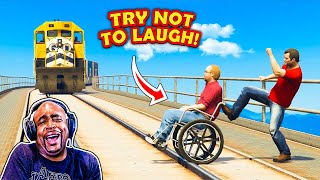 Try Not To Laugh Challenge  GTA Fails Edition [upl. by Iran590]