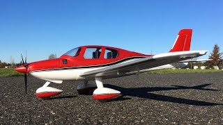 GoPro Hero 7 Footage  Eflite UMX Cirrus SR22T BNF Basic Maiden Flight Review [upl. by Olympie]