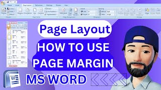 HOW TO USE PAGE MARGIN IN PAGE LAYOUT TAB IN MS WORD  1 inch margin in cm  margin size A4 [upl. by Dittman814]