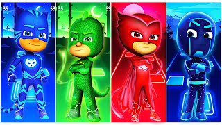 PJ Masks CatBoy 🆚 Gekko 🆚 Owlette 🆚 Night Ninja 🎶 Tiles Hop EDM Rush [upl. by Curson]