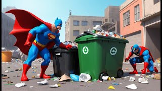 When Superheroes Tackle Trash Marvel amp DC CleanUp Crew [upl. by Nea140]