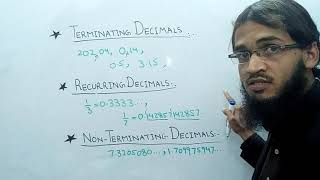 Terminating Recurring and Non  Terminating decimal [upl. by Buerger]