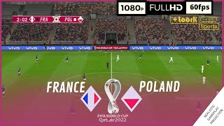 FRANCIA vs POLONIA  Copa Mundial Qatar 2022 • Octavos de final  SimulaciónRealista [upl. by Nymsaj]