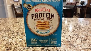 Krusteaz Protein Pancake Mix Review [upl. by Pedro]