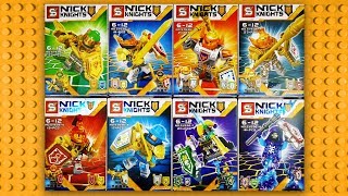 LEGO Nexo Knights Minifigures knockoff Sheng Yuan SY636 [upl. by Ordnas356]