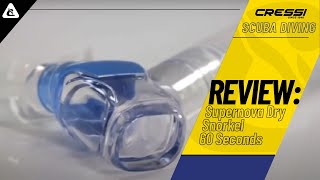 60 Second Review of Cressis Supernova Dry Snorkel [upl. by Lauder]