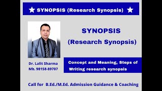 Synopsis Research Synopsis [upl. by Dur]