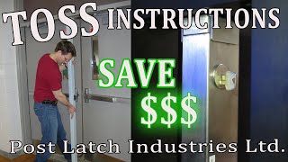 PreAssembled LOCKABLE Double Door Removable Mullion by POST LATCH Industries [upl. by Chubb]