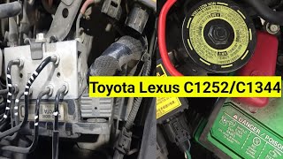 What is the code C1252 on a Toyotas Lexus RX Brake Booster Pump Motor ON Time Abnormally Long [upl. by Bang143]