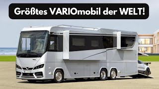 💥 GRÖSSTES WOHNMOBIL DER WELT 4x Slideout Vario Perfect 2023 35m² Wohnfläche 12m 3 Achsen [upl. by Brout]