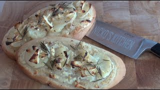 POTATO PIZZA FLATBREADS  Nickos Kitchen [upl. by Alec]