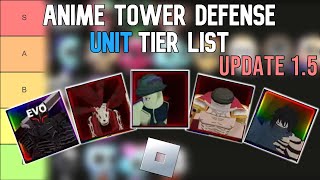 Anime Tower Defense Unit Tier List – Update 15 [upl. by Wait]