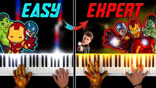 The Avengers Theme  EASY to EXPERT but [upl. by Selbbep761]