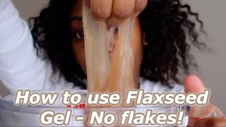 NO FLAKES METHOD  HOW TO USE FLAXSEED GEL [upl. by Ayrolg]