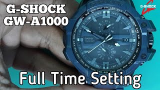 How To Setting Time CASIO GSHOCK GWA1000 Watch  SolimBD [upl. by Ruzich]