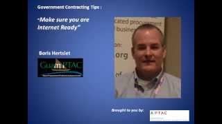 Government Contracting Tip  Be Internet Ready [upl. by Gwennie937]