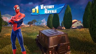 SPIDERMAN Skin Solo Gameplay in FORTNITE [upl. by Thisbee]