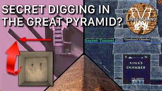 Secret Digging in the Great Pyramid  RARE photos  Lines in Sand [upl. by Linders]