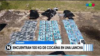 ROSARIO 100 KG DE COCAÍNA EN UNA LANCHA  Telefe Santa Fe [upl. by Mollie]