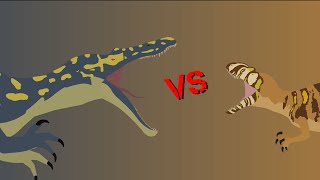 Suchomimus vs metricanthosaurus [upl. by Lerej]