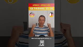 🇩🇪 Getränke auf Deutsch 2  Deutsch für Anfänger  Sprich mit mir nach  Deutsch mit Marcus [upl. by Alwin]