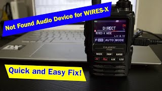 Not Found Audio Device for WIRESX Error  Quick and Easy Remedy  WIRESX Audio Driver Issue [upl. by Fesuy]