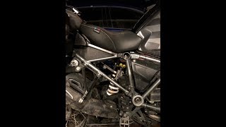 HowTo Install a Rear Shock in an R1200GS Liquid Cooled ESA Touratech [upl. by Humphrey805]