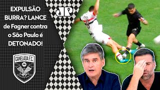 quotÉ BURRO Cara é SURREAL como o Fagnerquot EXPULSÃO e PÊNALTI em São Paulo x Corinthians REVOLTAM [upl. by Panaggio901]