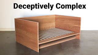 How to Build a day Bed out of all Hardwood that can Pack Flat  Woodworking [upl. by Sivrat]