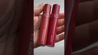 romand juicy lasting tint shade comparison  figfig and almond rose 🤍 [upl. by Mckale245]