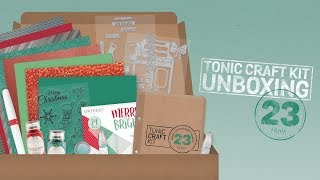 Tonic Live No 147  Unboxing Tonic Craft Kit 23 [upl. by Gujral367]