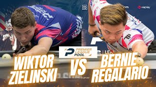 WIKTOR ZIELINSKI VS BERNIE REGALARIO  PREMIER LEAGUE POOL 2024 billiards 9ball 9ballpool plp [upl. by Klement701]