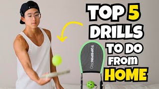 TOP 5 PADDLE DRILLS TO DO FROM HOME  ft Topspin Pro  Beginner to Advanced Difficulty [upl. by Amelita]