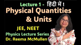 Lesson 1 Physical quantities their categorization and different systems of units for NEET JEE [upl. by Adnole]