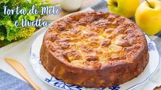 Torta di Mele e Uvetta  Ricetta Torta di Mele Cremosa Senza Burro  55Winston55 [upl. by Neyugn]