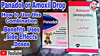 Pandadol Drop And Amoxil Drop combination Used for paediatric BenefitsUses Treatment with medicine [upl. by Anchie]