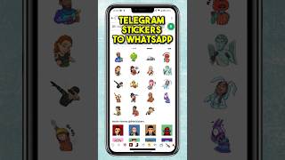 How to Transfer Telegram Stickers to WhatsApp  Android [upl. by Vincent]