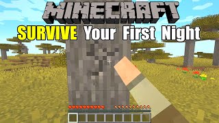 Minecraft How to Survive Your First Night  Survive amp Thrive 2024  EP 1 [upl. by Finah]