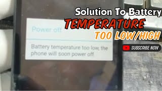 Itel A16 Battery Temperature too LowHigh [upl. by Ellerred580]