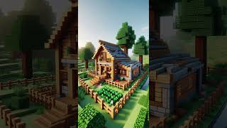 Minecraft Wooden Farm House Buildings amp Ideas [upl. by Revolc]