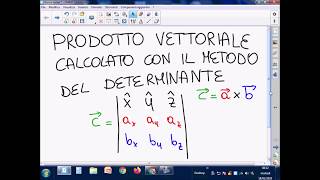 Prodotto Vettoriale Metodo del Determinante [upl. by Asirb]