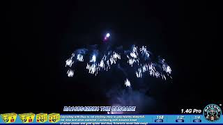 RA168S42DX4 THE CASCADE Raccoon Fireworks 14G pro Compoud Cake [upl. by Iphigenia484]